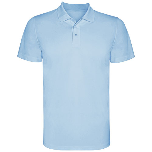 Polo sport publicitaire Homme 150gr Monzha ROLY Bleu ciel